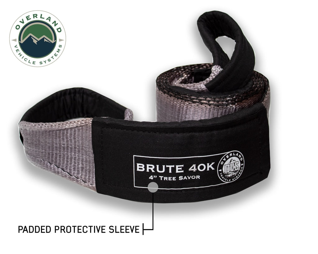OVS | Tow Strap | Tree Saver Tow Strap 40,000 lb. 4" x 8' Gray With Black Ends & Storage Bag | 19079916