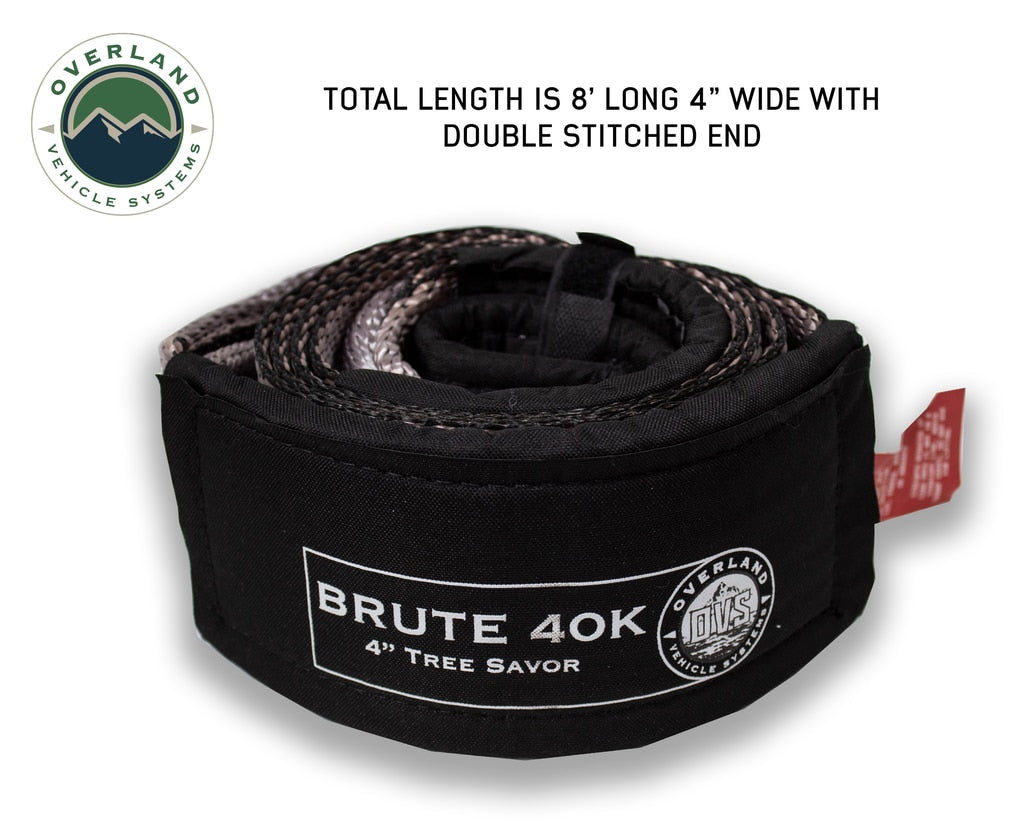 OVS | Tow Strap | Tree Saver Tow Strap 40,000 lb. 4" x 8' Gray With Black Ends & Storage Bag | 19079916
