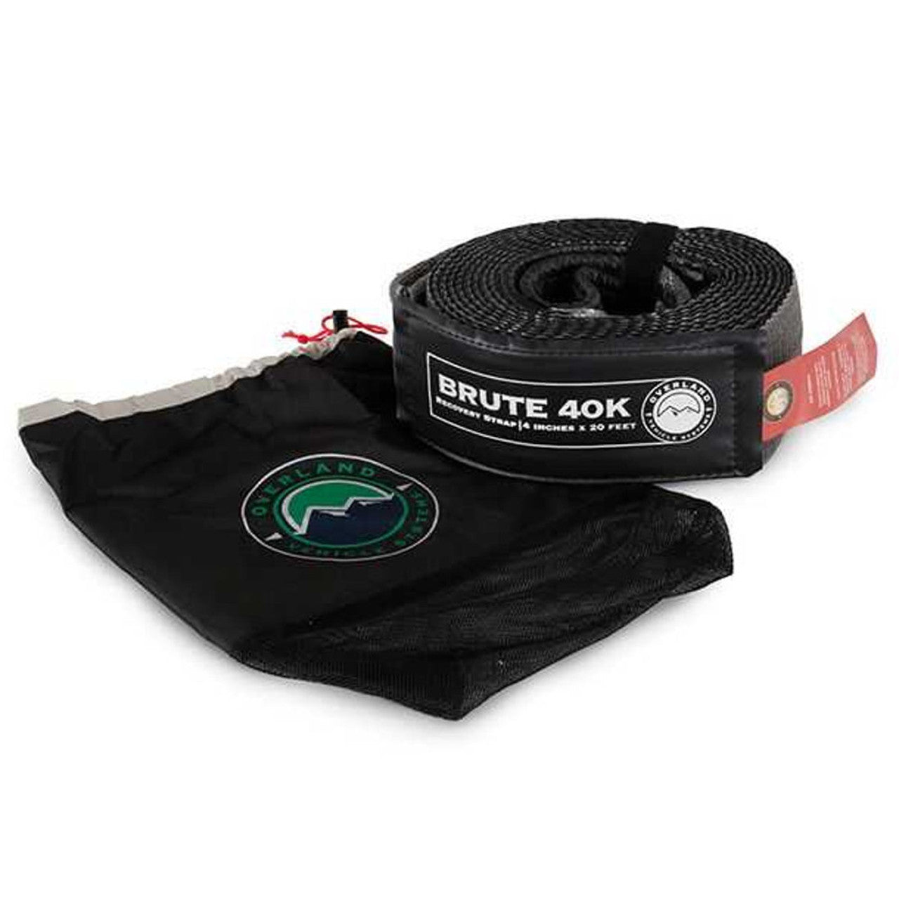 OVS | Tow Strap | Tow Strap 4" x 20' 40,000 LB. Gray With Black Ends & Storage Bag | 19089916