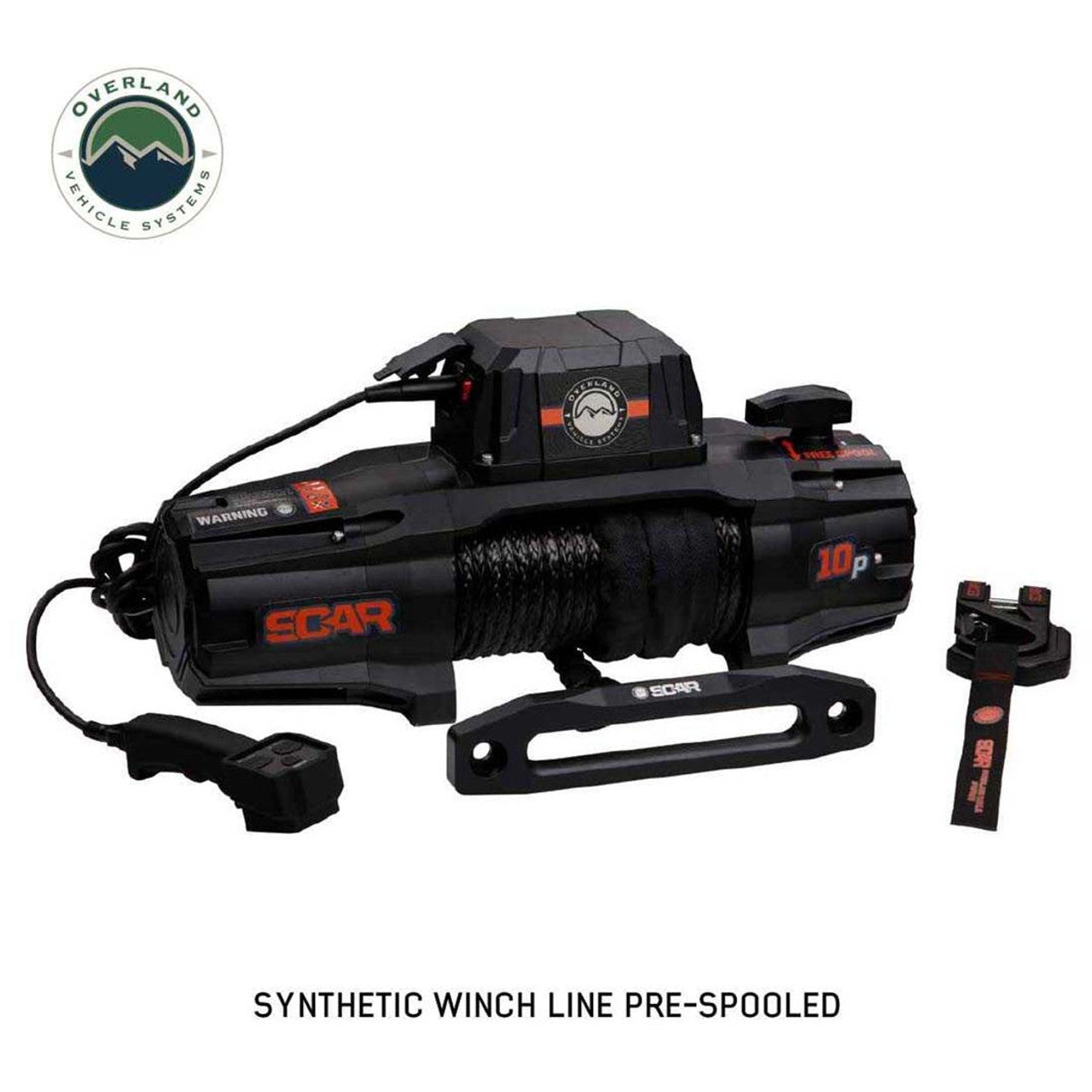 OVS | Winches | SCAR 10S - 10,000 lbs. Rated Synthetic Rope Winch | 19099901