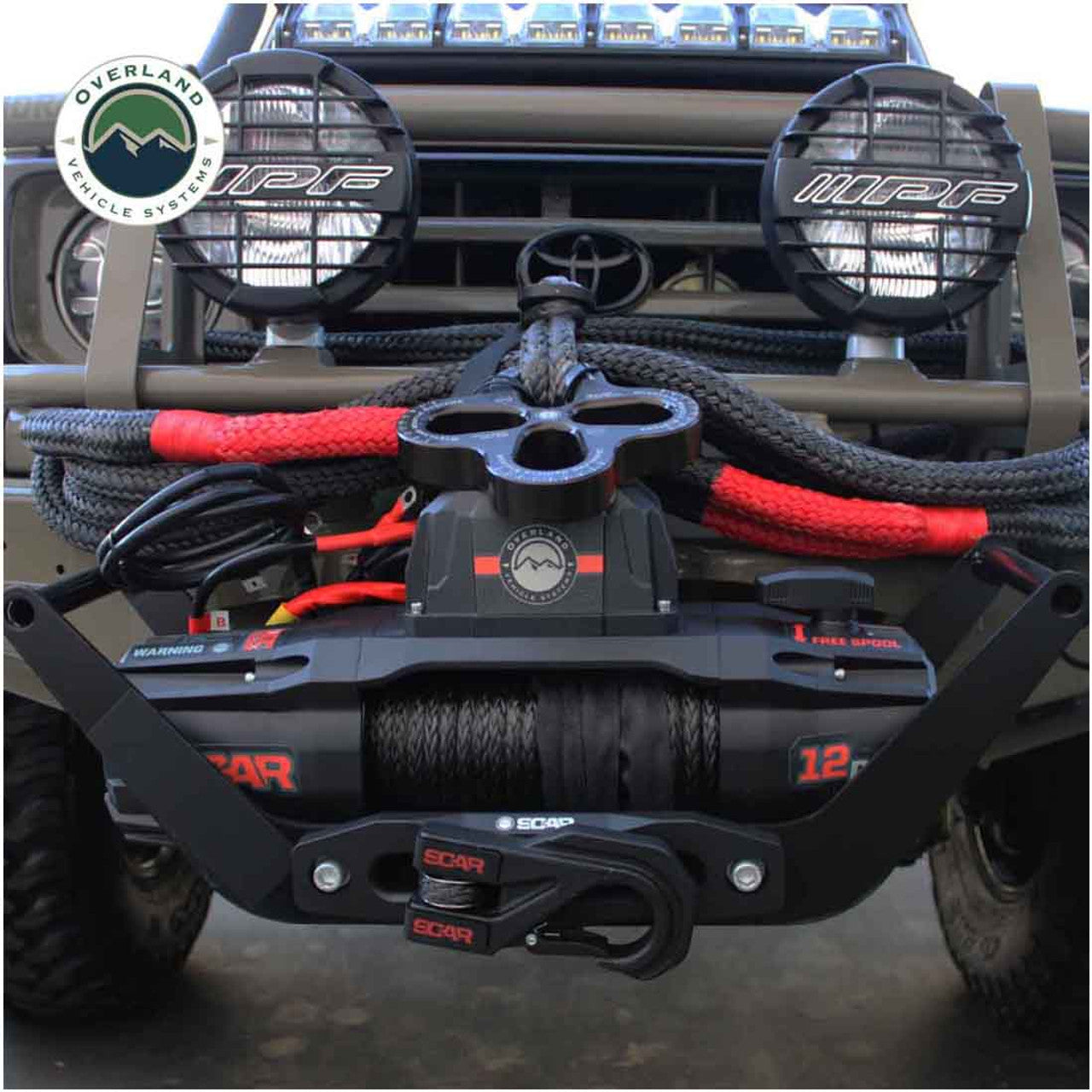 OVS | Winches | SCAR 12S - 12,000 lbs. Rated Synthetic Rope Winch | 19129901