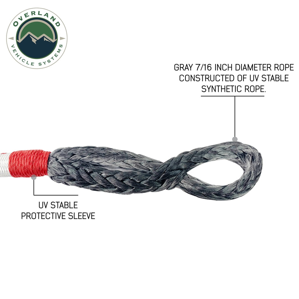 OVS | Soft Shackle | Soft Shackle 7/16" x 23" 41,000 LB. with Loop & Abrasive Sleeve & Storage Bag | 19129903