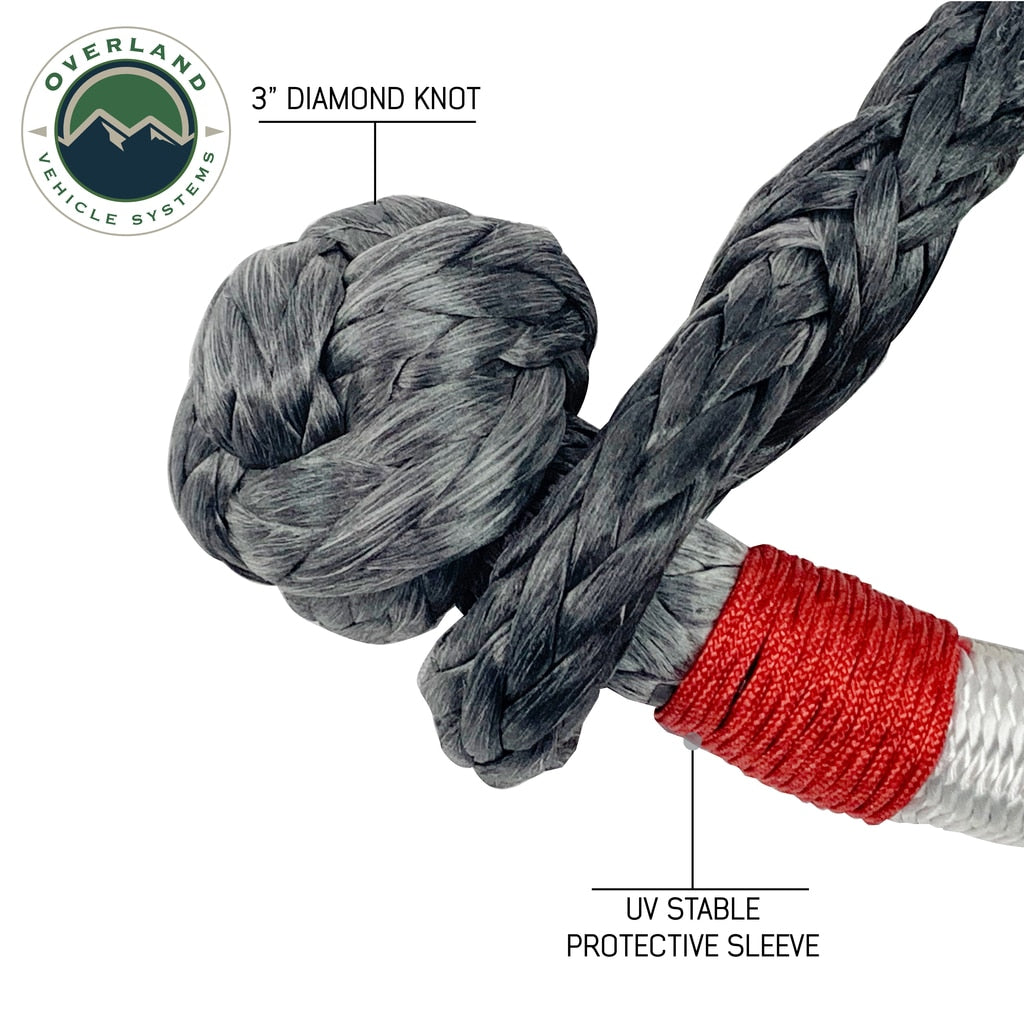OVS | Soft Shackle | Soft Shackle 7/16" x 23" 41,000 LB. with Loop & Abrasive Sleeve & Storage Bag | 19129903