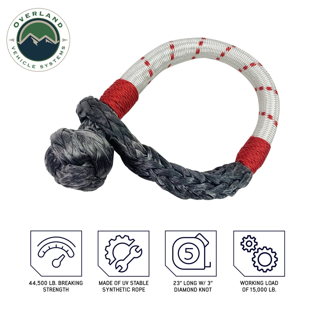 OVS | Soft Shackle | Soft Shackle 7/16" x 23" 41,000 LB. with Loop & Abrasive Sleeve & Storage Bag | 19129903