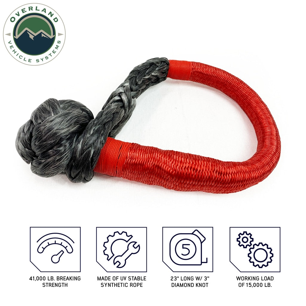 OVS | Soft Shackle | Soft Shackle 5/8" x 23" 44,500 LB. with Loop and Abrasive Sleeve with Storage Bag | 19149903