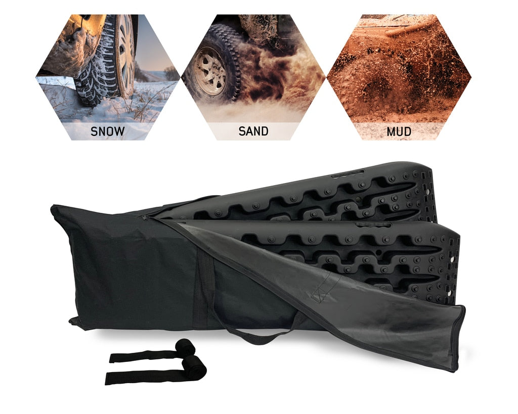 OVS | Element Ramps | Recovery Ramps for 4WDs Gray/Black Universal + Storage Bag Overland Vehicle Systems | 19169910
