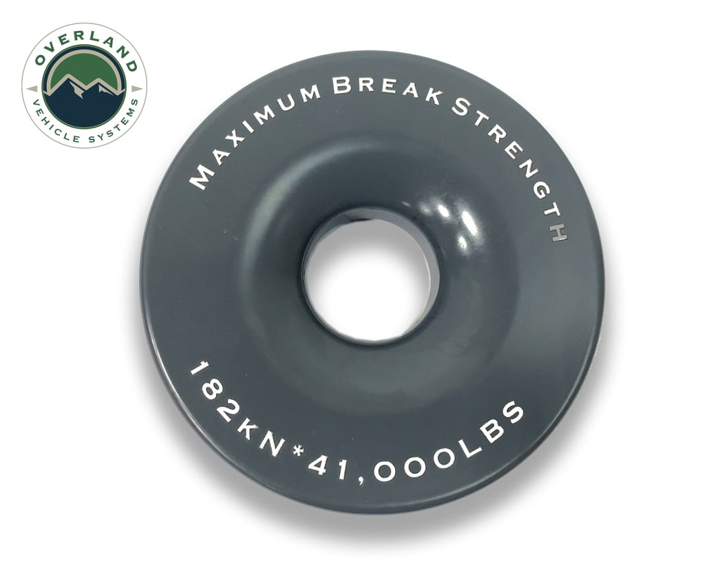 OVS | Winch Shackle | Recovery Ring 4.00" 41,000 lb. Gray With Storage Bag | 19230003