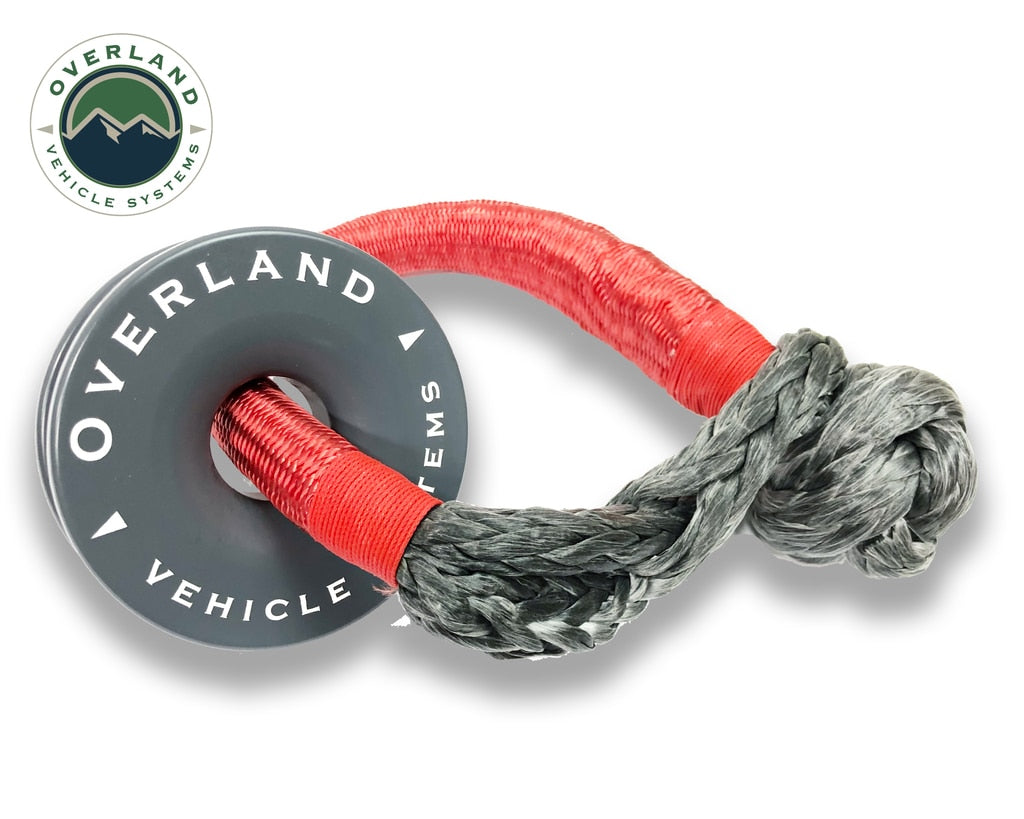 OVS | Winch Shackle | Recovery Ring 4.00" 41,000 lb. Gray With Storage Bag | 19230003