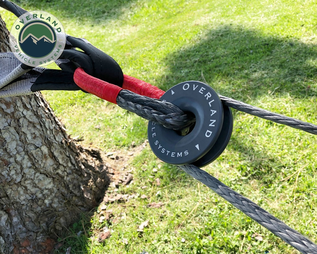 OVS | Winch Shackle | Recovery Ring 4.00" 41,000 lb. Gray With Storage Bag | 19230003