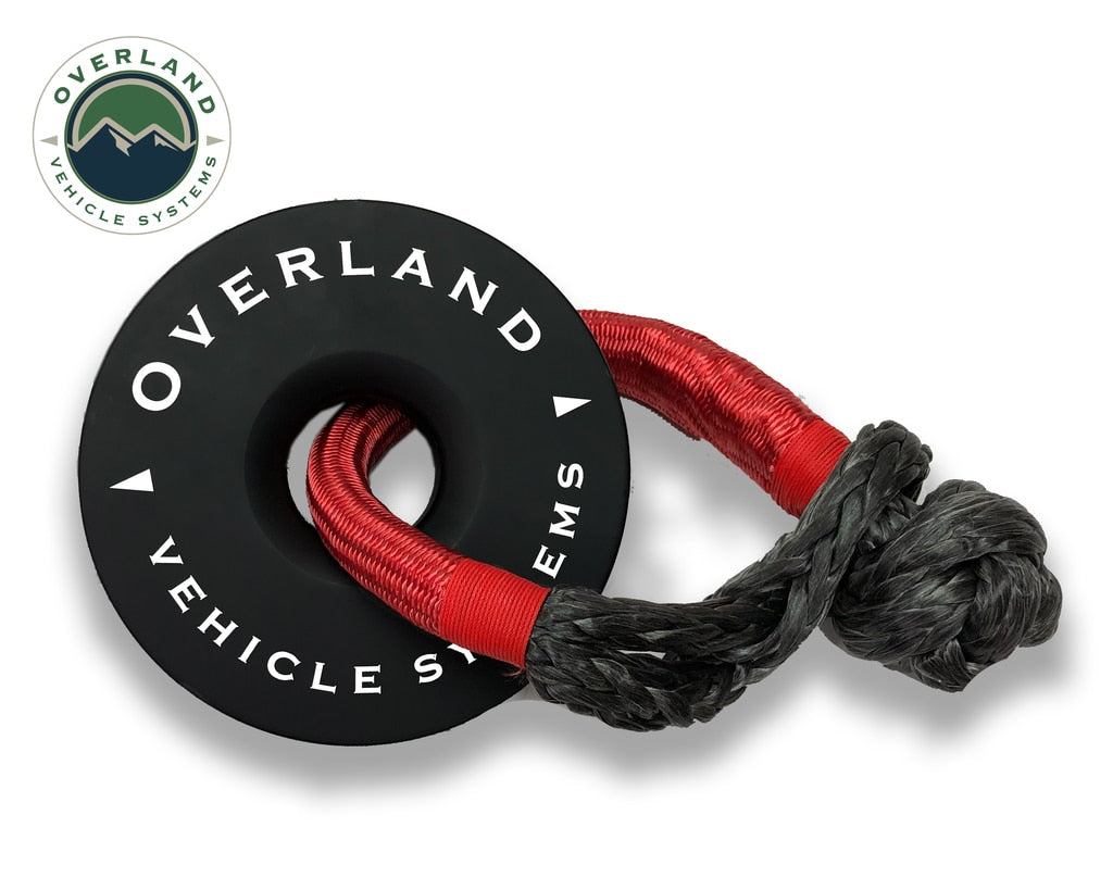 OVS | Winch Shackle | Recovery Ring 6.25" 45,000 lb. Black With Storage Bag | 19240004