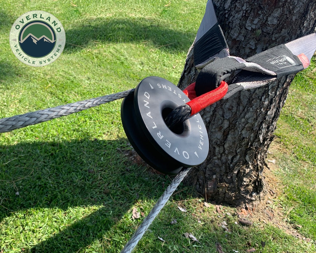 OVS | Winch Shackle | Recovery Ring 6.25" 45,000 lb. Black With Storage Bag | 19240004