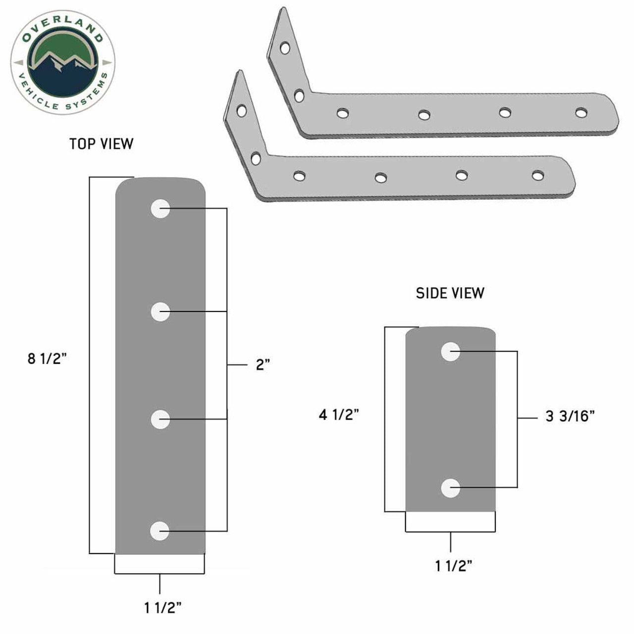 OVS | Portable Awning | HD Nomadic 180 LTE - Awning, Grey Body, Green Trim and Black Travel Cover Overland Vehicle Systems | 19609917