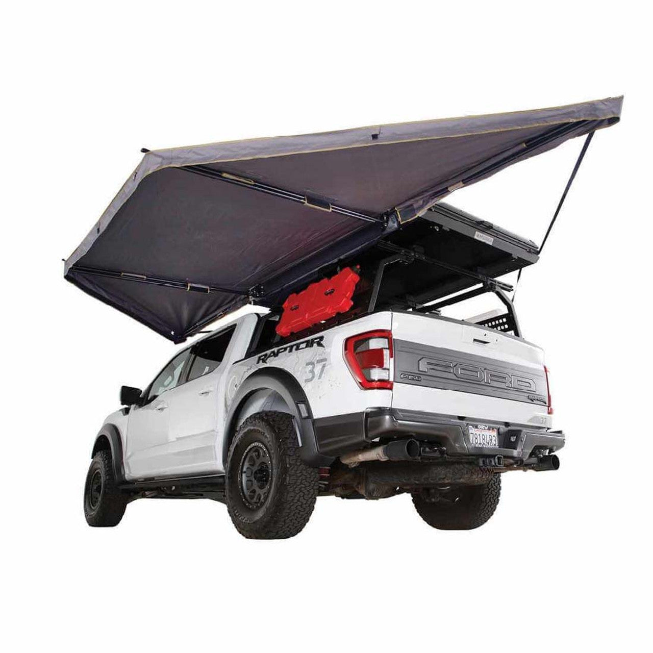 OVS | Portable Awning | HD Nomadic 180 LTE - Awning, Grey Body, Green Trim and Black Travel Cover Overland Vehicle Systems | 19609917