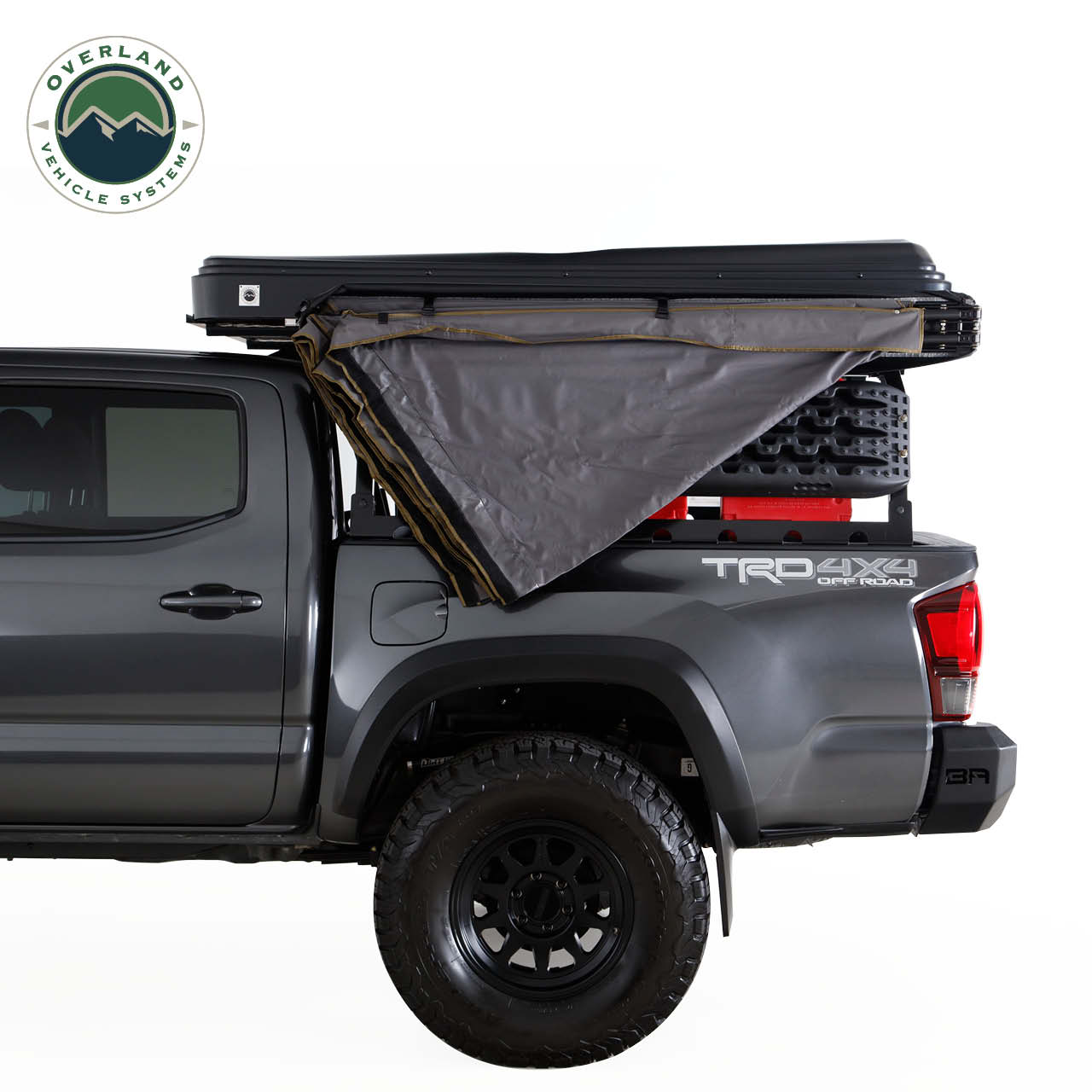 OVS | Roof Top Tent | HD Nomadic 270 LTE Awning - Driver Side - Dark Gray with Black Travel Cover Universal | 19679907