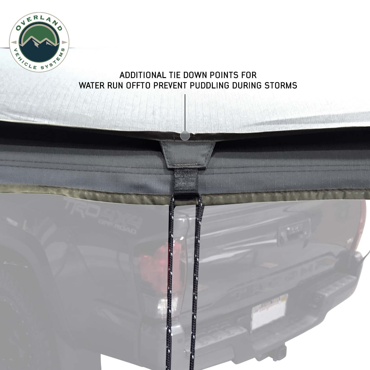 OVS | Roof Top Tent | HD Nomadic 270 LTE Awning - Driver Side - Dark Gray with Black Travel Cover Universal | 19679907