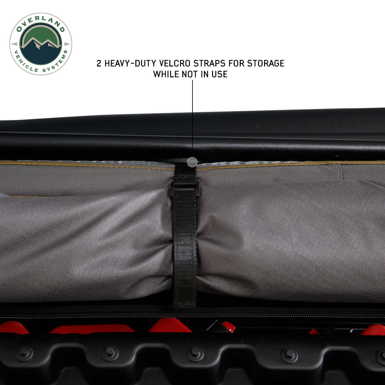 OVS | Roof Top Tent | HD Nomadic 270 LTE Awning - Passenger Side - Dark Gray with Black Travel Cover Universal | 19689909