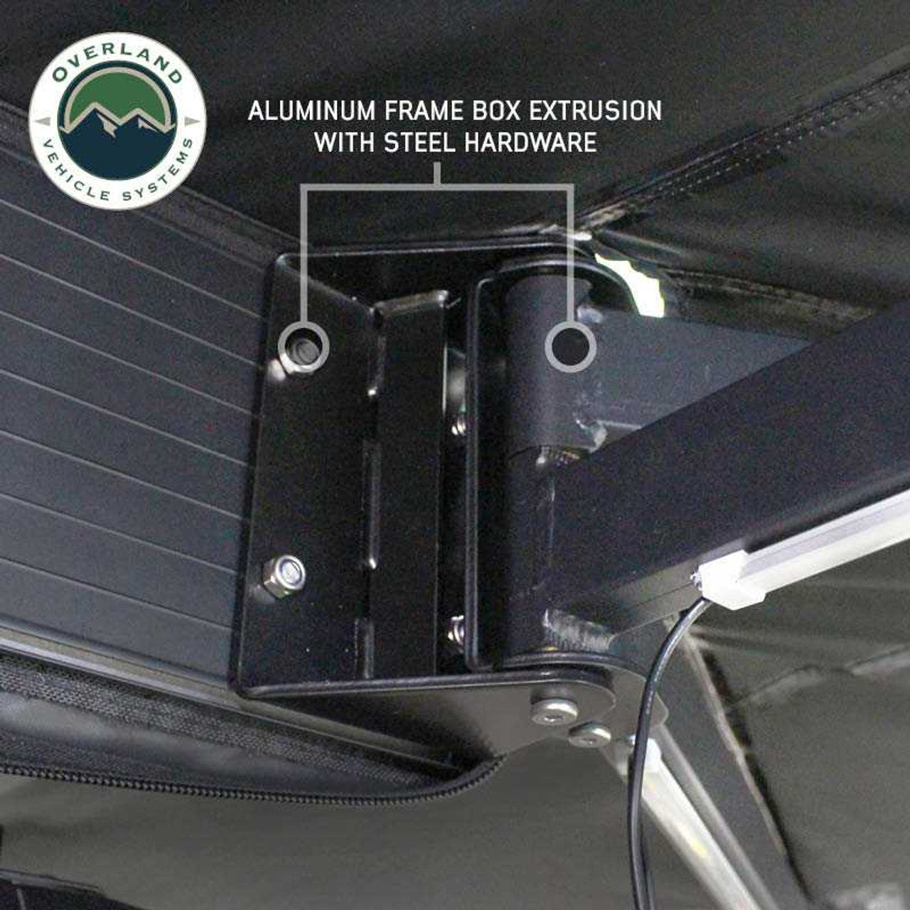 OVS | Portable Awning | XD Nomadic 270 - Awning W/Lights and Black Out , Driver Side, Black Body, Black Trim and Black Travel Cover Overland Vehicle Systems | 19690001