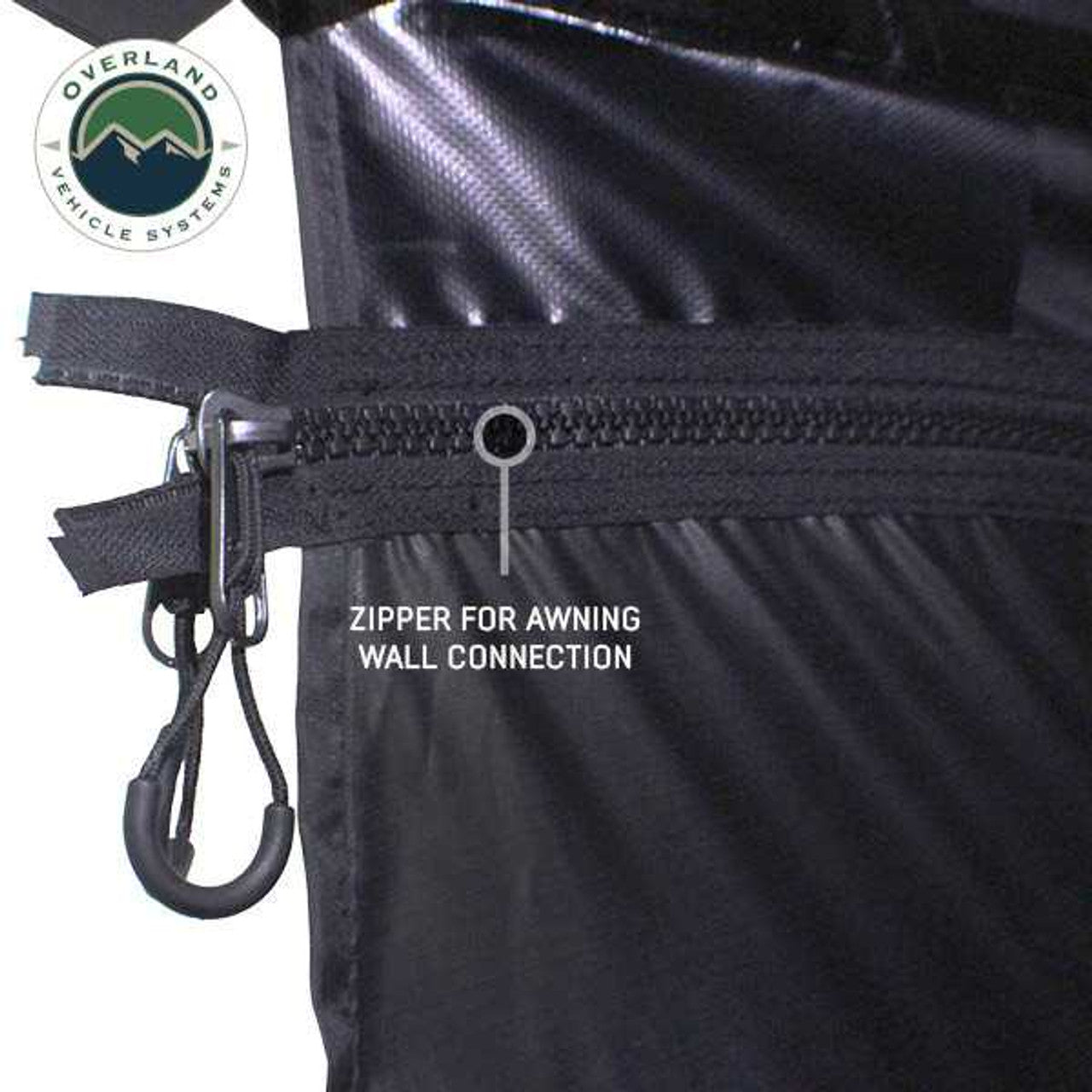 OVS | Portable Awning | XD Nomadic 270 - Awning, Lights, Black Out, Wall Kit, Passenger Side, Black Body, Black Trim and Black Travel Cover Overland Vehicle Systems | 19690010