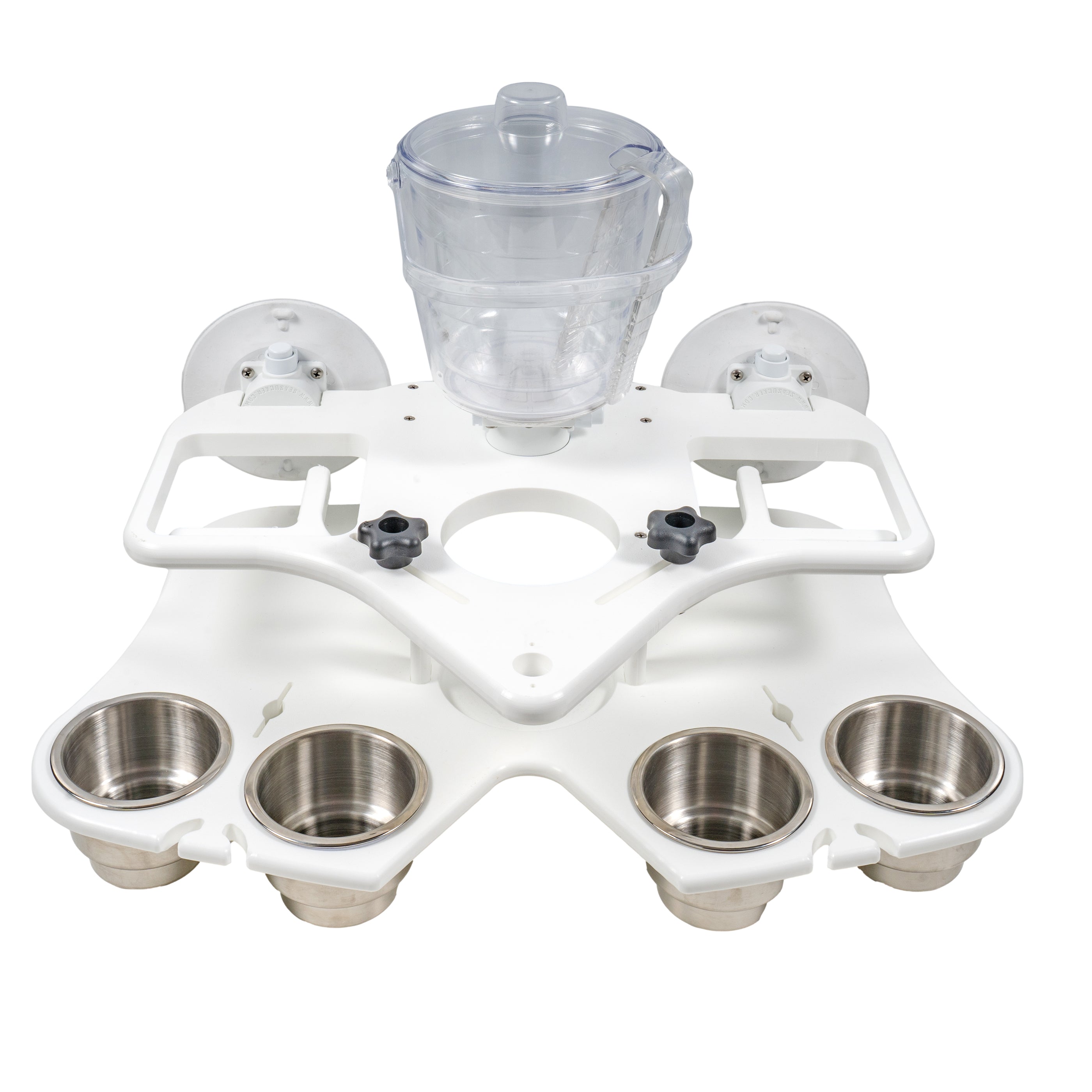 SeaSucker | Cup Holders | Double Decker Party Barge : Portable Bar
(White or Black) | MC5348