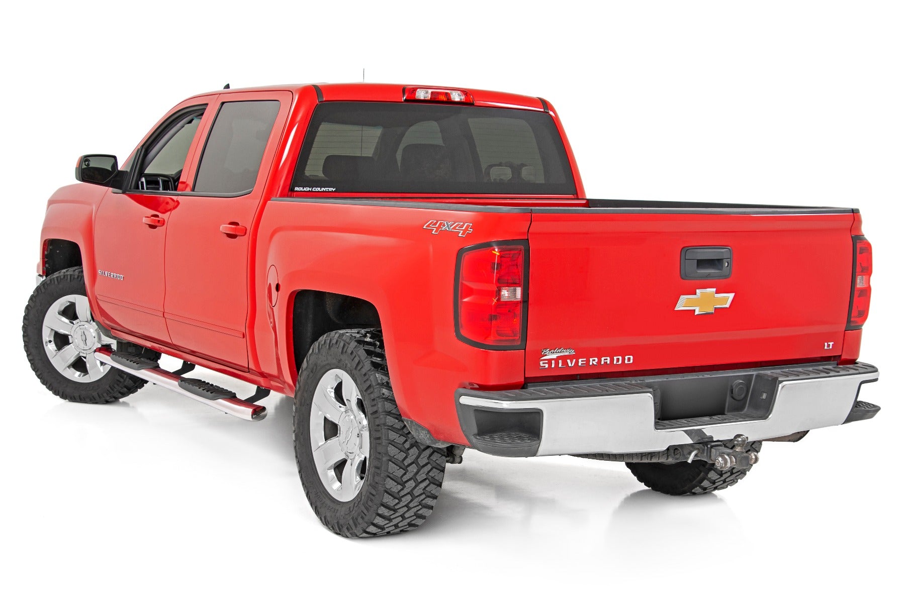 Rough Country | Nerf Bars | GM Stainless Steel Oval Nerf Step Bars 07-18 GM 1500 / 07-19 2500HD/3500 HD / 19 Classic Crew Cab Rough Country | 21001S