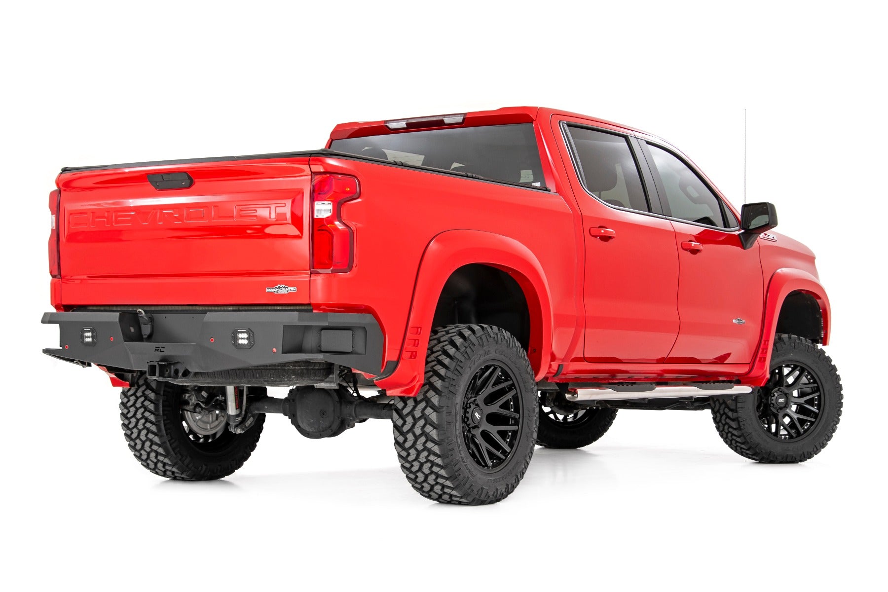Rough Country | Nerf Bars | GM Stainless Steel Oval Nerf Step Bars 19-21 GM 1500 / 20-21 2500HD/3500 HD Crew Cab Rough Country | 21002S