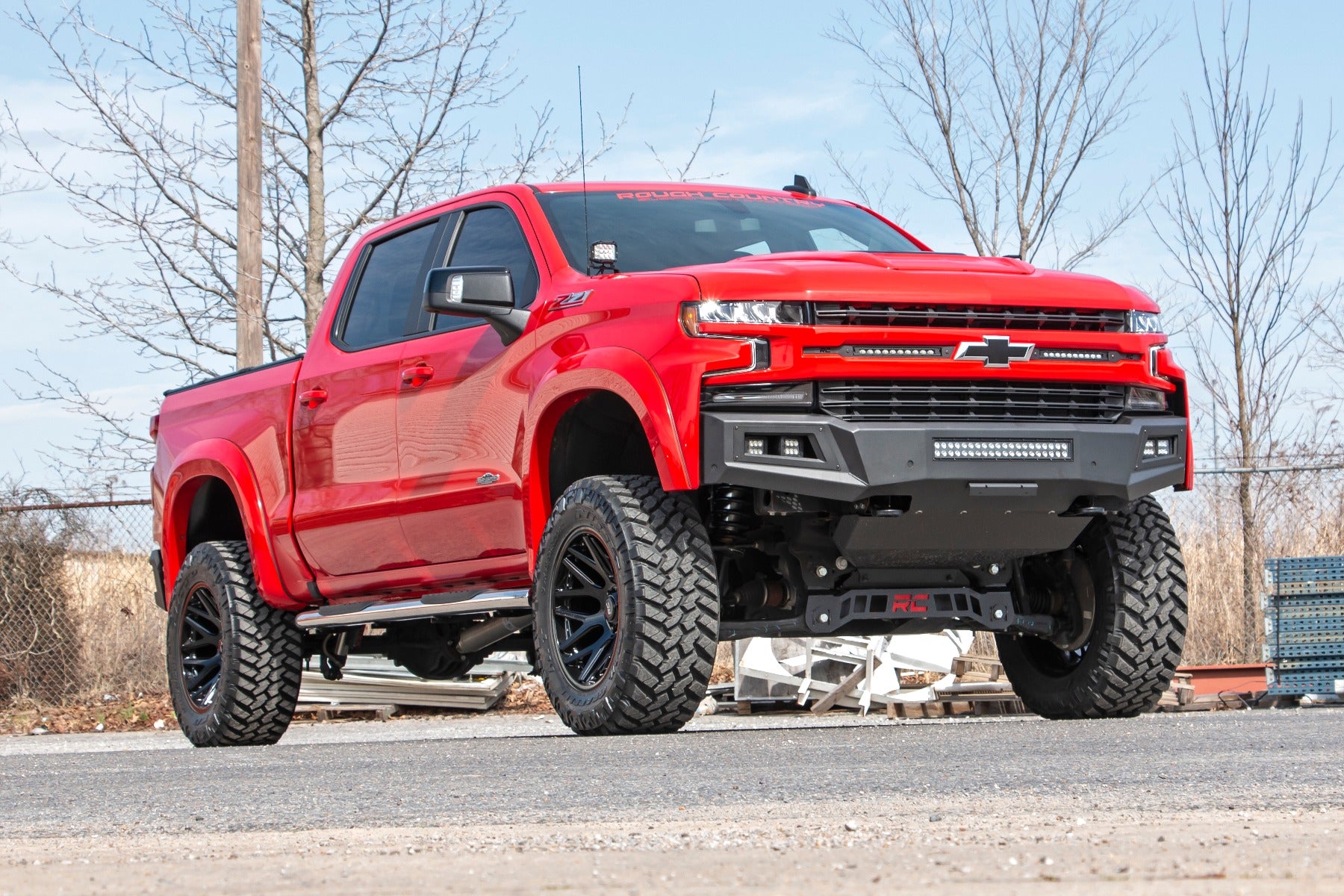 Rough Country | Nerf Bars | GM Stainless Steel Oval Nerf Step Bars 19-21 GM 1500 / 20-21 2500HD/3500 HD Crew Cab Rough Country | 21002S
