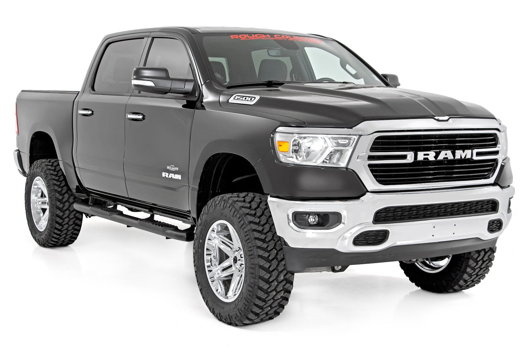 Rough Country | Nerf Bars | Dodge Oval Nerf Step Bars (19-20 Ram Crew Cab) Rough Country | 21004