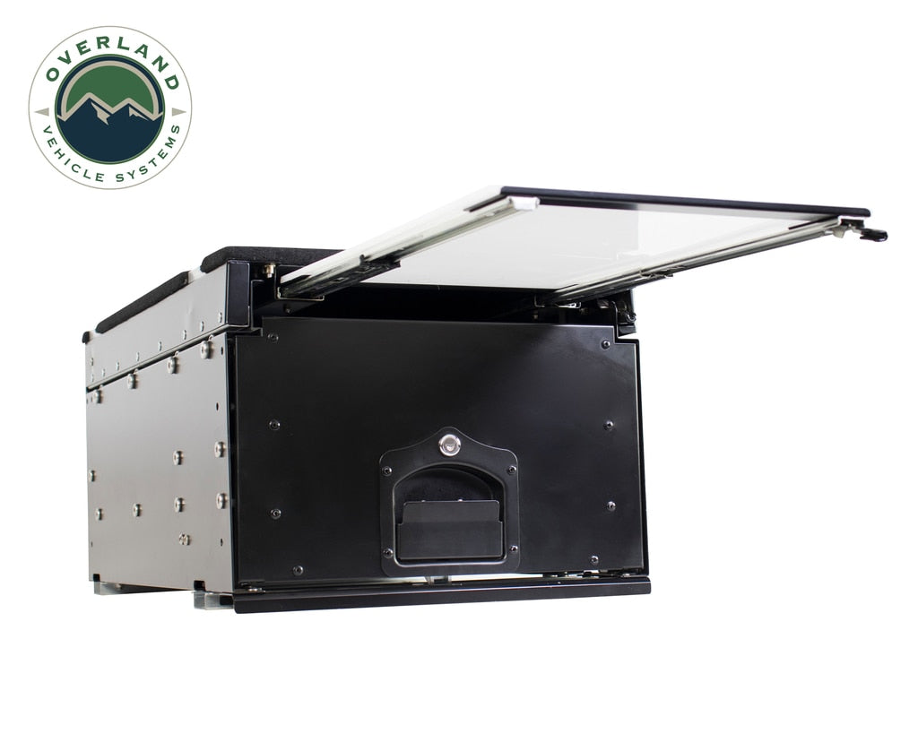 OVS | Cargo Box | Camping Cargo Box With Slide Out Drawer & Working Station Overland Vehicle Systems | 21010201