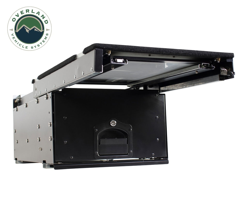 OVS | Cargo Box | Camping Cargo Box With Slide Out Drawer & Working Station Overland Vehicle Systems | 21010201