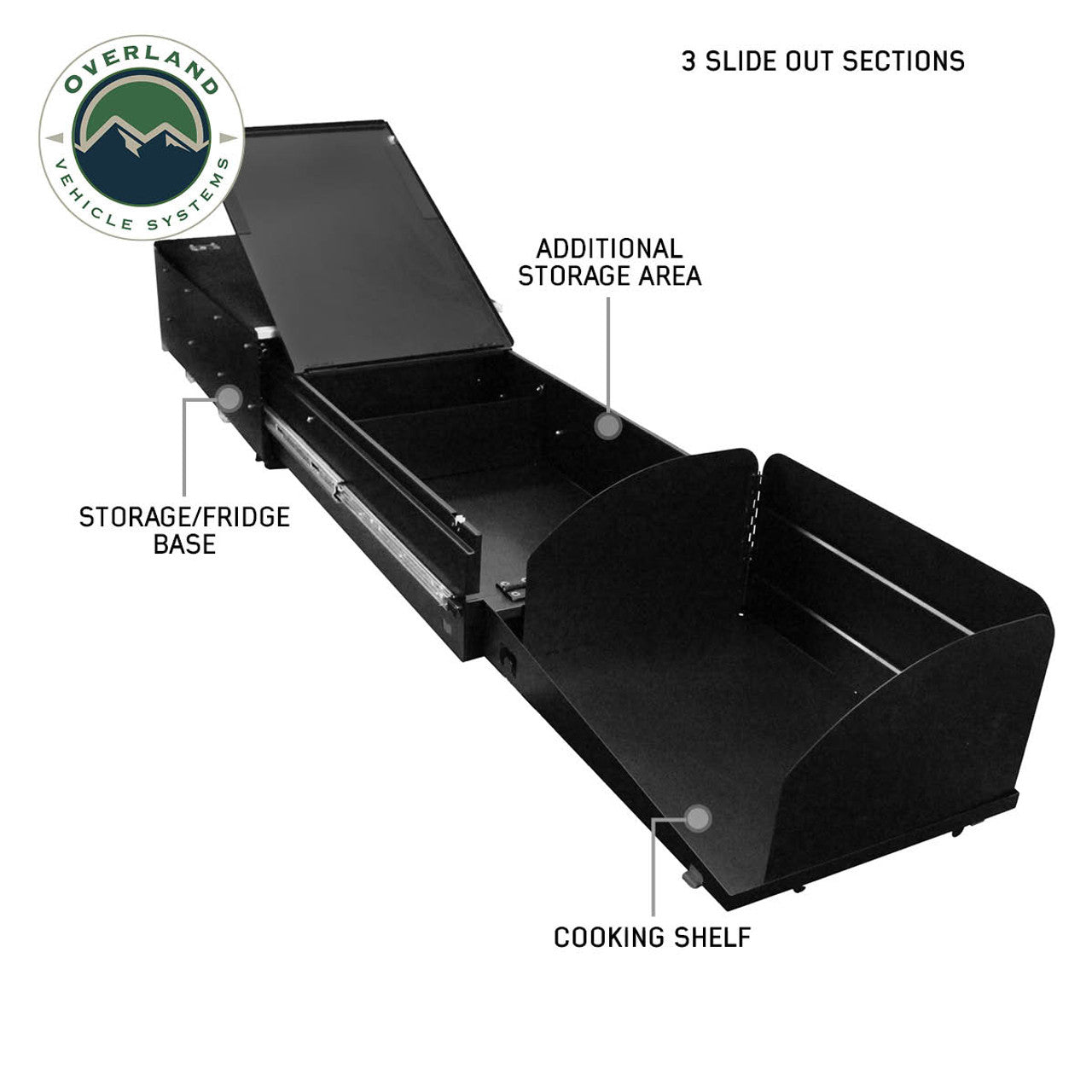 OVS | Cargo Box | Cargo Box Kitchen With Slide Out, Storage Box and Cooking Area Overland Vehicle Systems | 21010507
