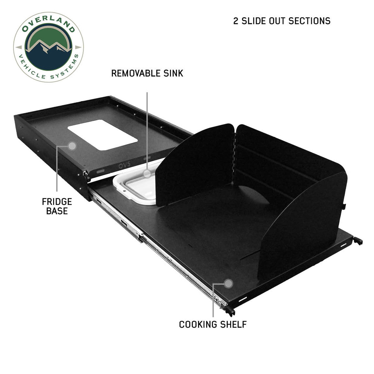 OVS | Refrigerator Accessory | Large Refrigerator Tray and Sink Organizer Overland Vehicle Systems | 21010508