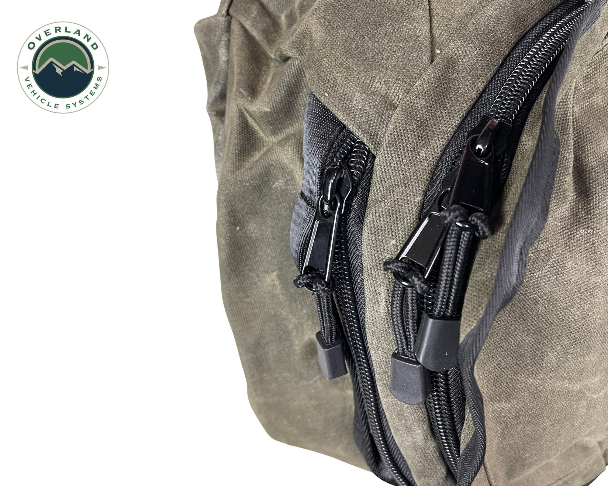 OVS | Tote Bag | Large Duffle Bag with Handle & Straps - #16 Waxed Canvas Storage | 21029941