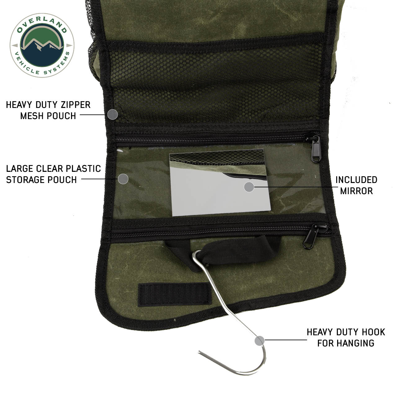 OVS | Tote Bag | Overnight Bag with Handle & Straps - #16 Waxed Canvas Storage | 21039941