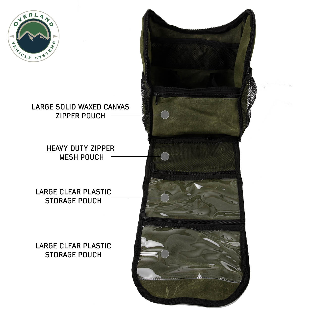 OVS | Tote Bag | Overnight Bag with Handle & Straps - #16 Waxed Canvas Storage | 21039941