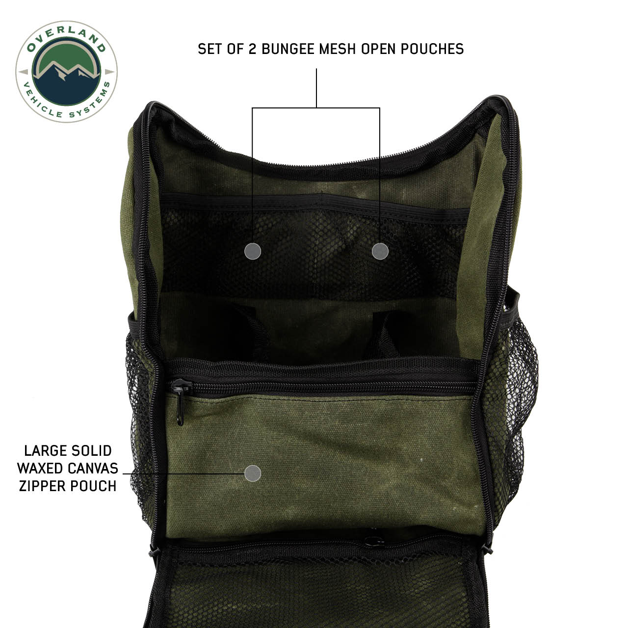 OVS | Tote Bag | Overnight Bag with Handle & Straps - #16 Waxed Canvas Storage | 21039941