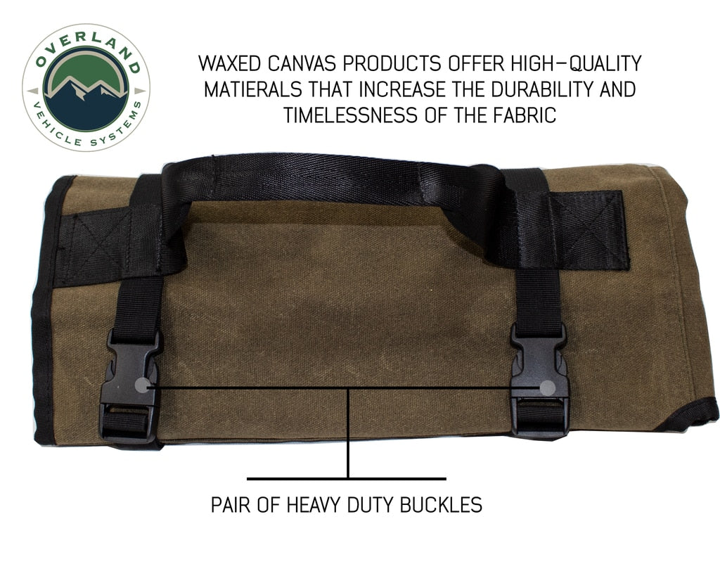 OVS | Tool Bag | Rolled General Tool Storage Bag - #16 Waxed Canvas | 21079941