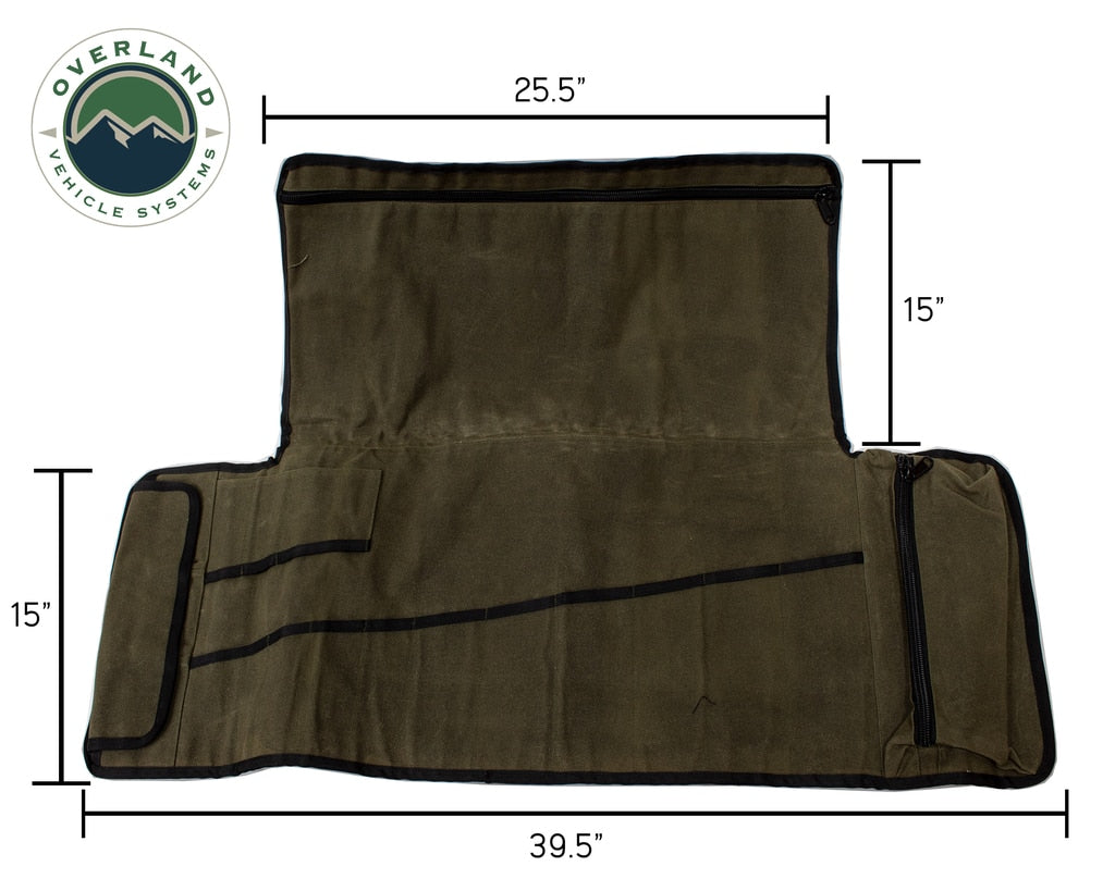 OVS | Tool Bag | Rolled General Tool Storage Bag - #16 Waxed Canvas | 21079941