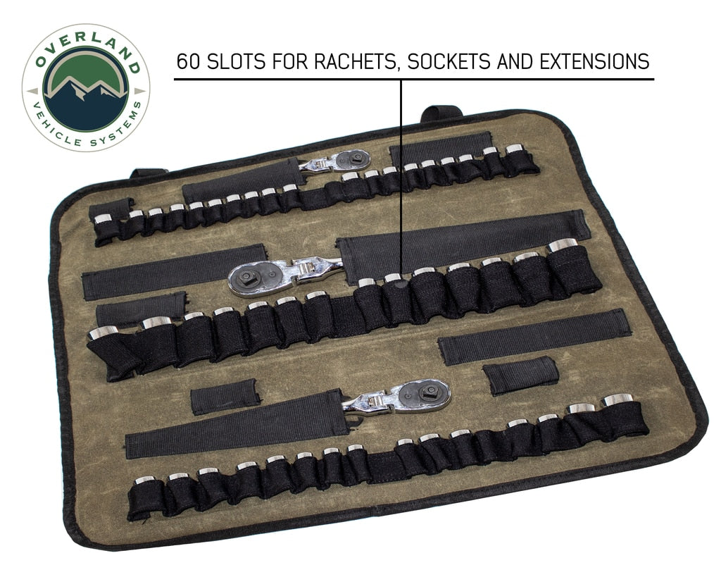 OVS | Tool Bag | Rolled Socket Organizer Storage Bag - #16 Waxed Canvas | 21089941