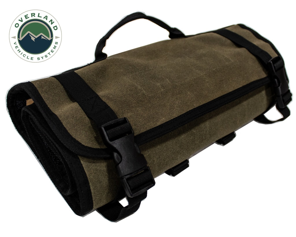 OVS | First Aid Bag | Rolled Bag First Aid - Waxed Canvas First Aid Bag for Car Overland Vehicle Systems | 21109941