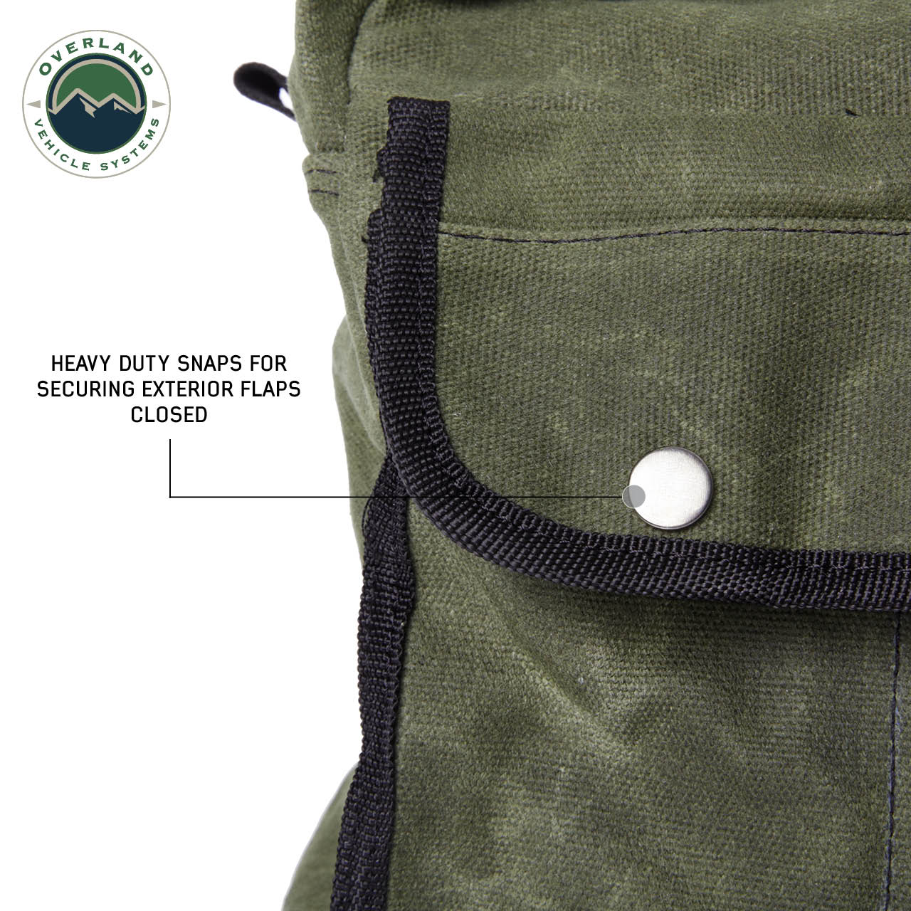 OVS | Tote Bag | Small Duffle Bag with Handle & Straps - #16 Waxed Canvas Storage | 21169941