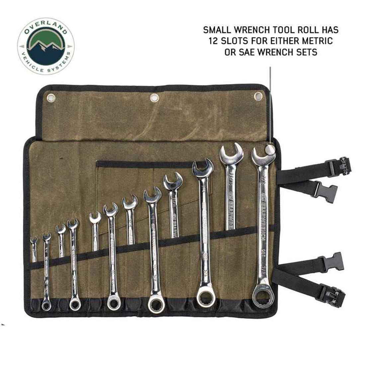 OVS | Wrench | Small Wrench Tool Roll (12 Slot) Number 16 Waxed Canvas | 21209941