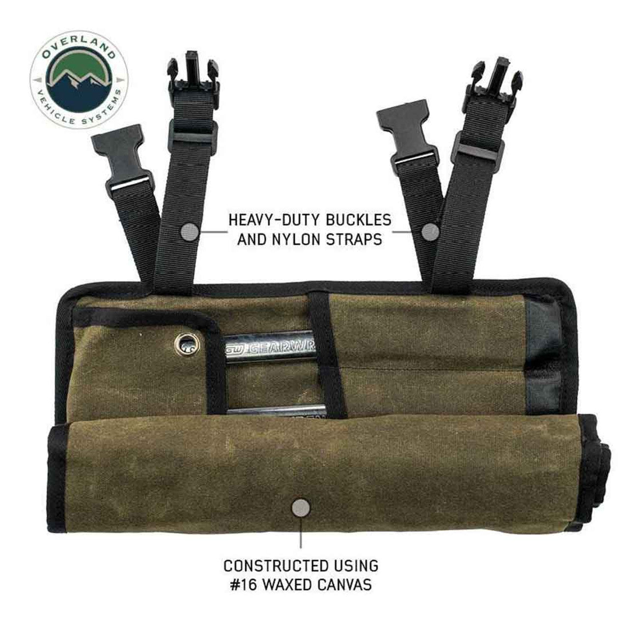 OVS | Wrench | Small Wrench Tool Roll (12 Slot) Number 16 Waxed Canvas | 21209941