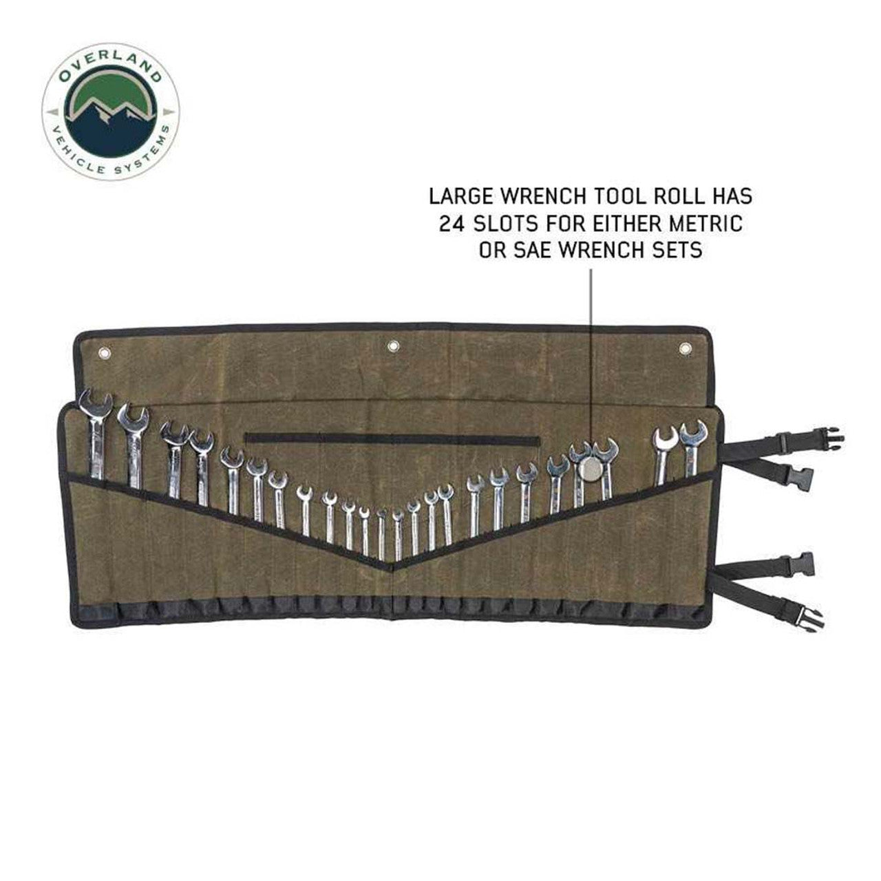OVS | Wrench | Small Wrench Tool Roll (12 Slot) Number 16 Waxed Canvas | 21209941