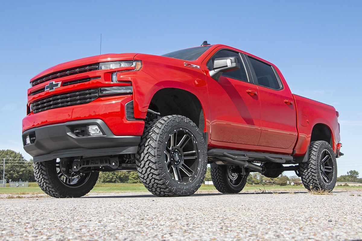 Rough Country | Lift Kits|Suspension|Suspension / Steering / Brakes | 6.0 Inch Suspension Lift Kit Strut Spacers and V2 Diesel 19-20 Chevy 1500 PU 4WD/2WD Rough Country | 21770D