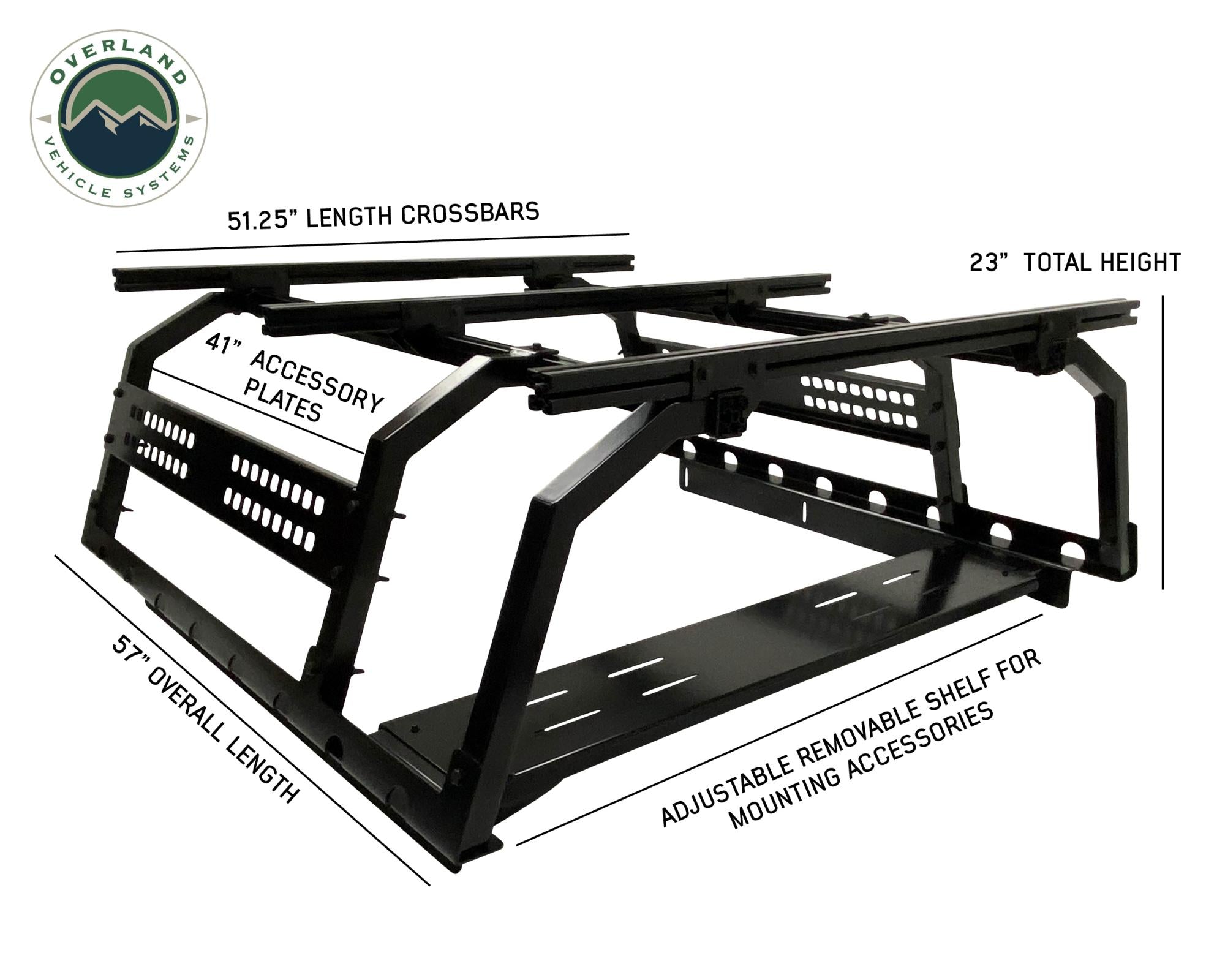 OVS | Truck Rack | Discovery Rack -Mid Size Truck Short Bed Application | 22030101
