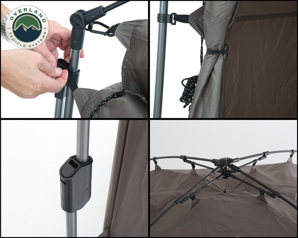 OVS | Tent Annex Room | OVS Portable Privacy Room with Shower, Retractable Floor and Amenity Pouches and More – Quick Set Up | 26019910
