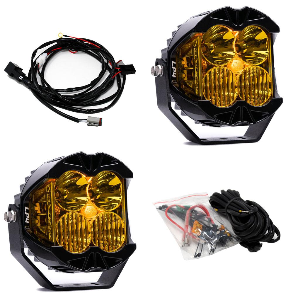 Baja Designs | LED Light Pods | LP4 Pro LED Driving/Combo Baja Amber Lens Pair Baja Designs | 297813