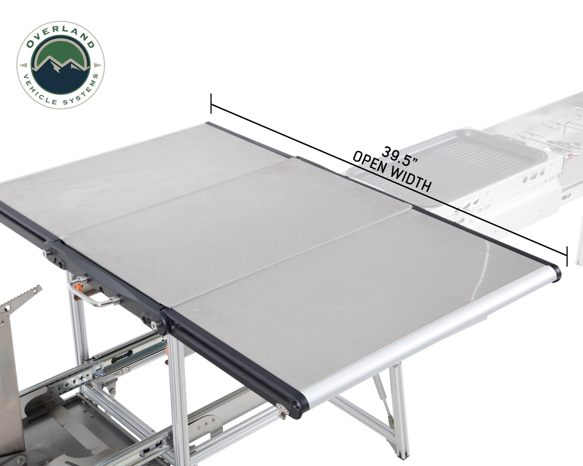 OVS | Table / Snack Tray | Komodo Camp Kitchen - Dual Grill, Skillet, Folding Shelves, and Rocket Tower - Stainless Steel | 30100001