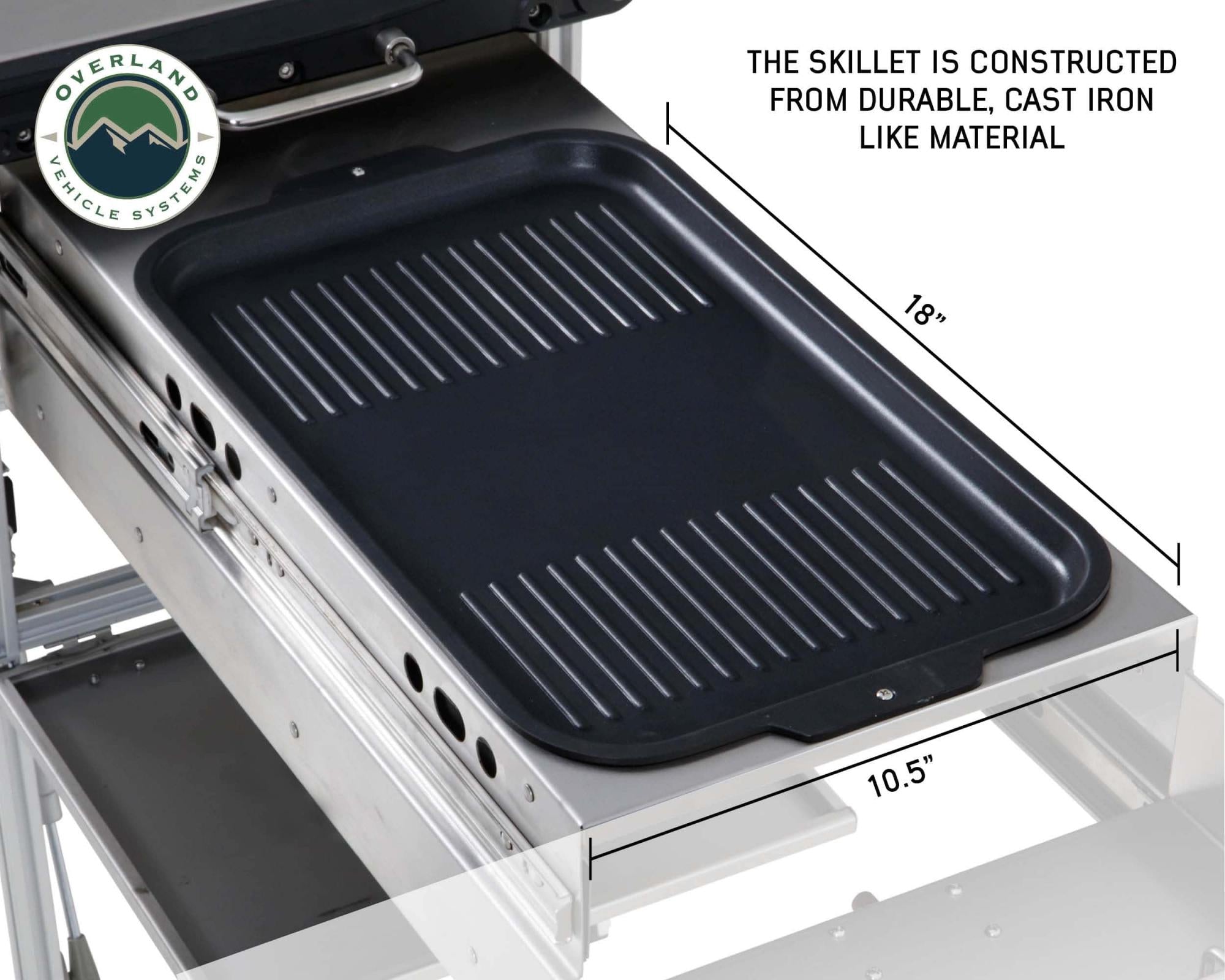 OVS | Table / Snack Tray | Komodo Camp Kitchen - Dual Grill, Skillet, Folding Shelves, and Rocket Tower - Stainless Steel | 30100001