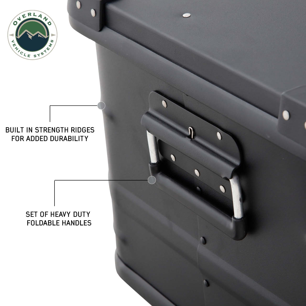 OVS | Cargo Box | Aluminum Storage Box Durable 53QT Storage Solution Overland Vehicle Systems | 30100201